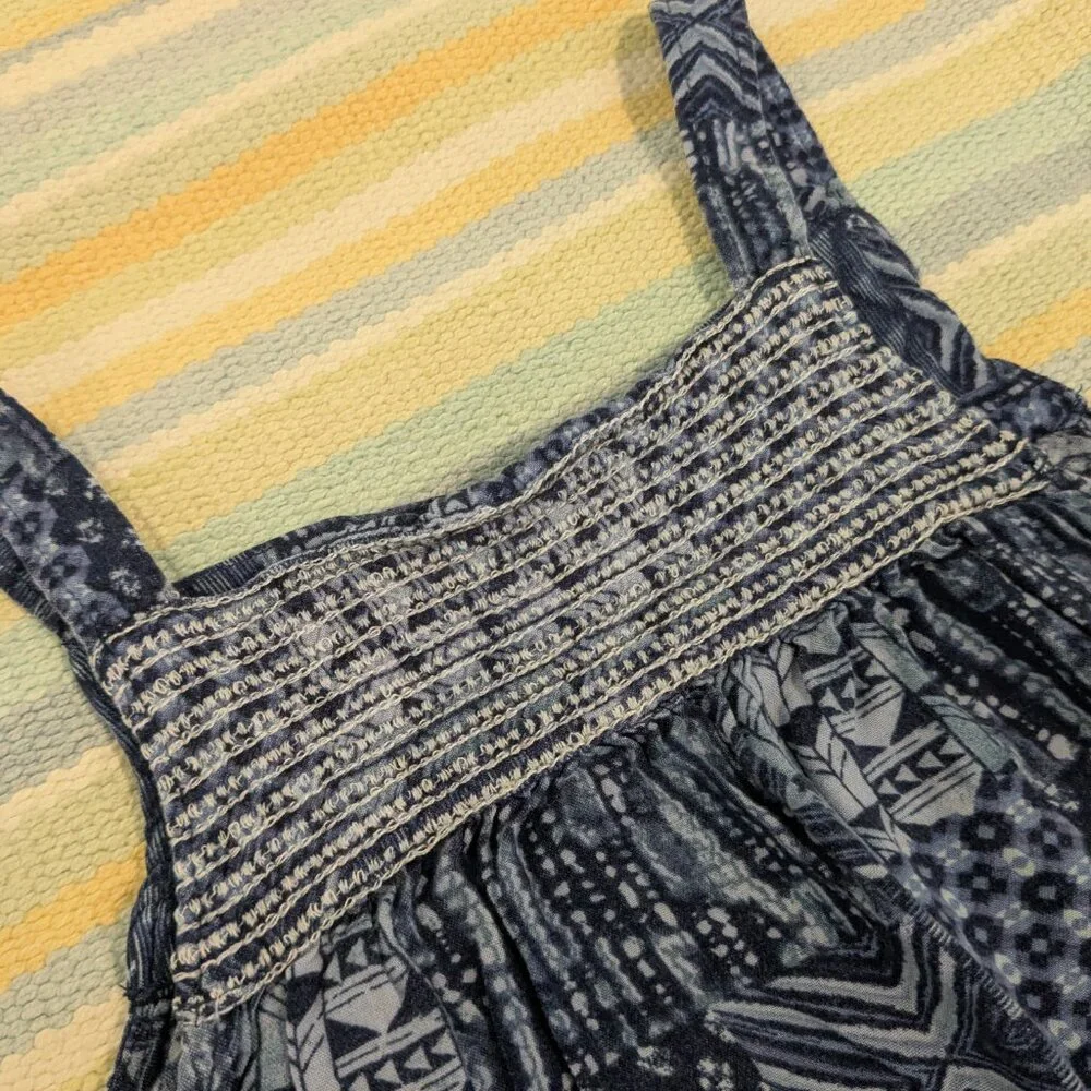 Old Navy Blue Print Sundress Size Small 6/7